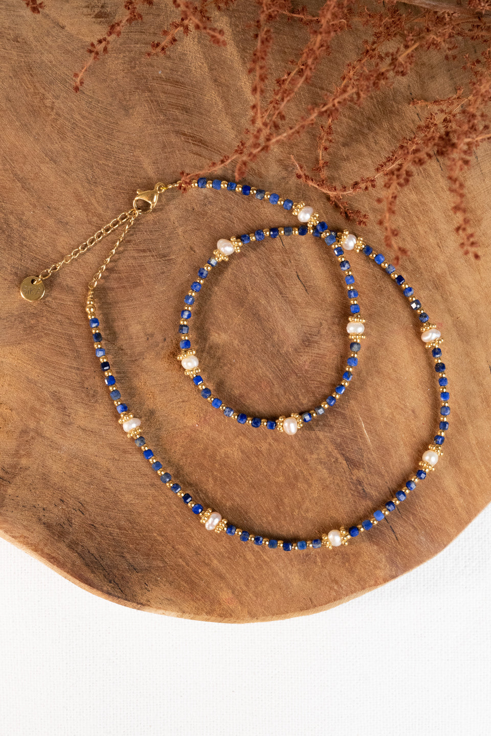 Collier Thiziri - Lapis-Lazuli & Perles d’eau douce