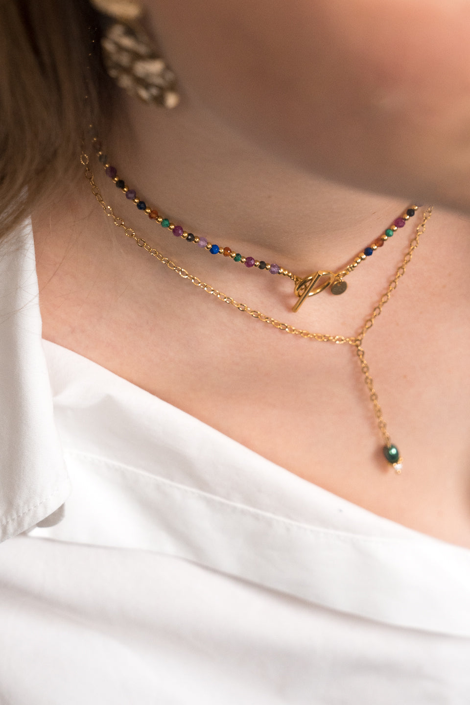 Collier Indira - Multi-pierres vives