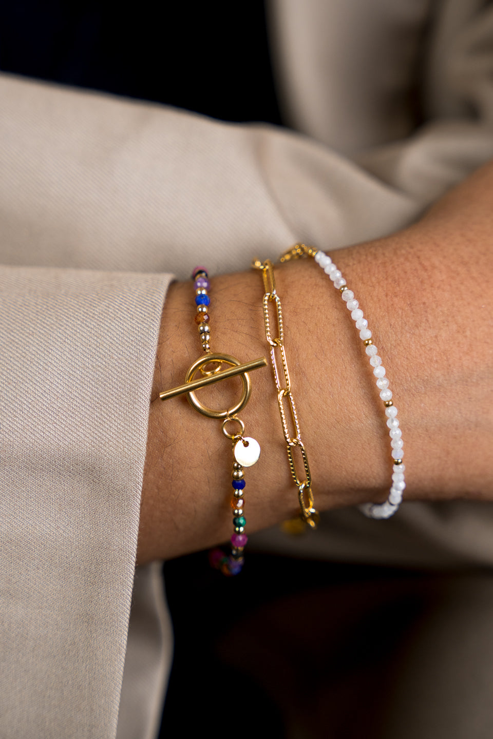 Bracelet Alya - Pierres de lune