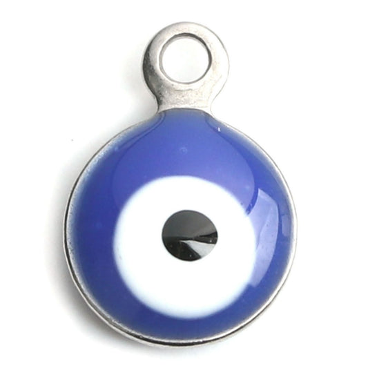 Charms Oeil bleu - Argent