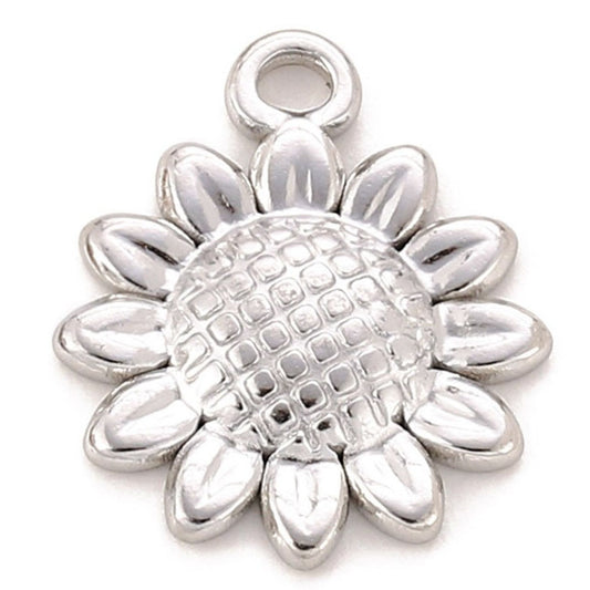 Charms Fleur Tournesol - Argent