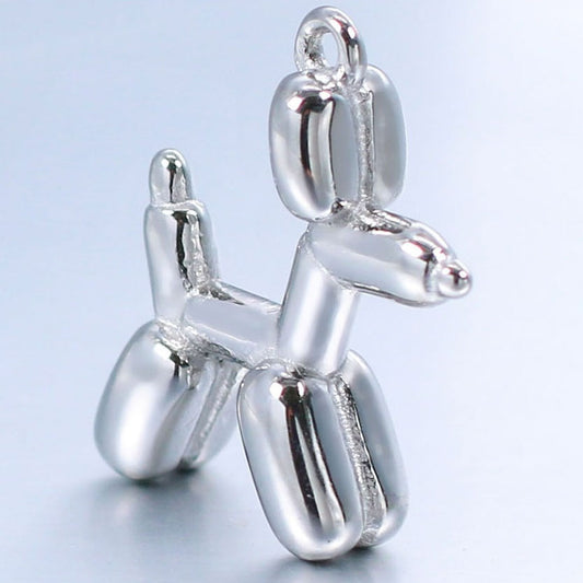 Charms Chien Ballon - Argent