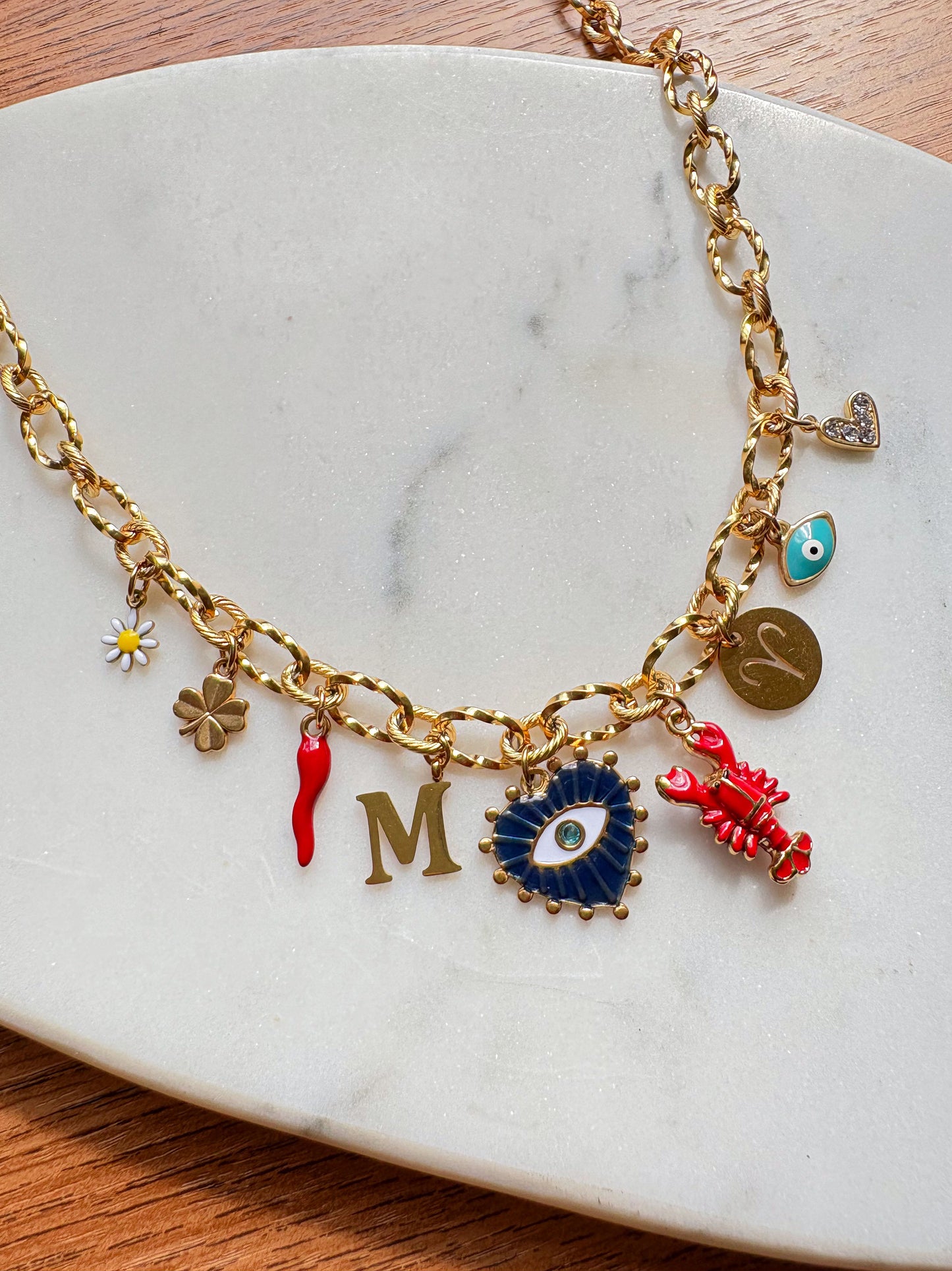 Collier charms à personnaliser