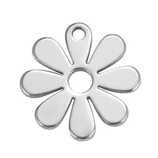 Charms Fleur Marguerite Plate - Argent