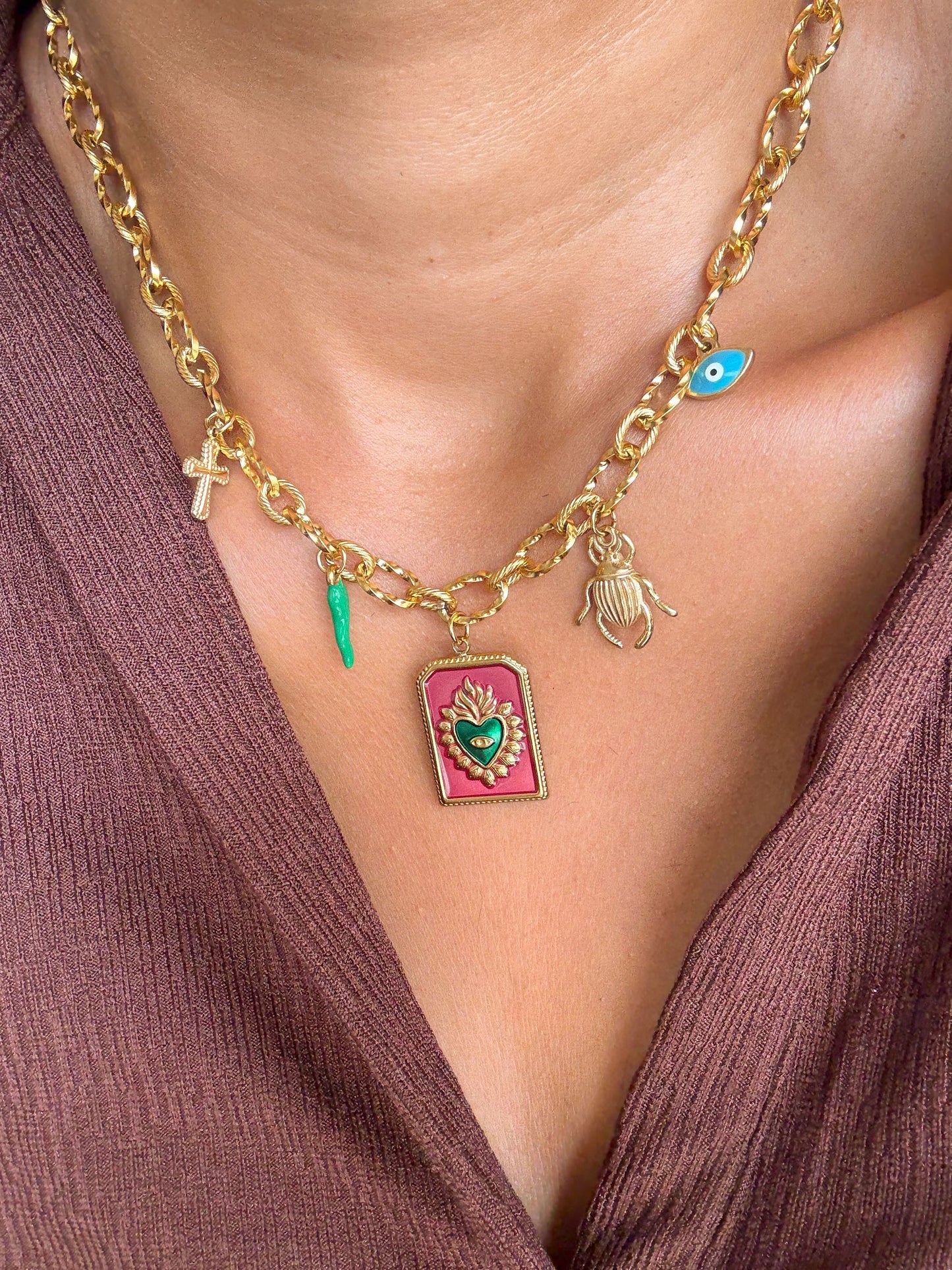 Collier charms à personnaliser