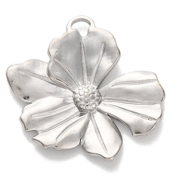 Charms Fleur - Grande - Argent
