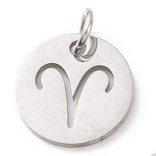 Charms Médaille Bélier Astro - Argent