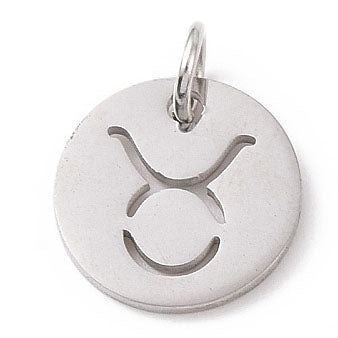 Charms Médaille Taureau Astro - Argent