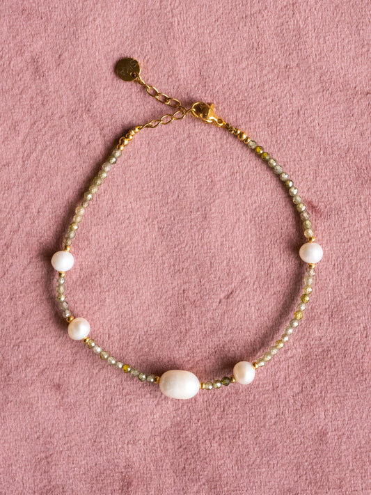 Bracelet Cassian - Zircon vert