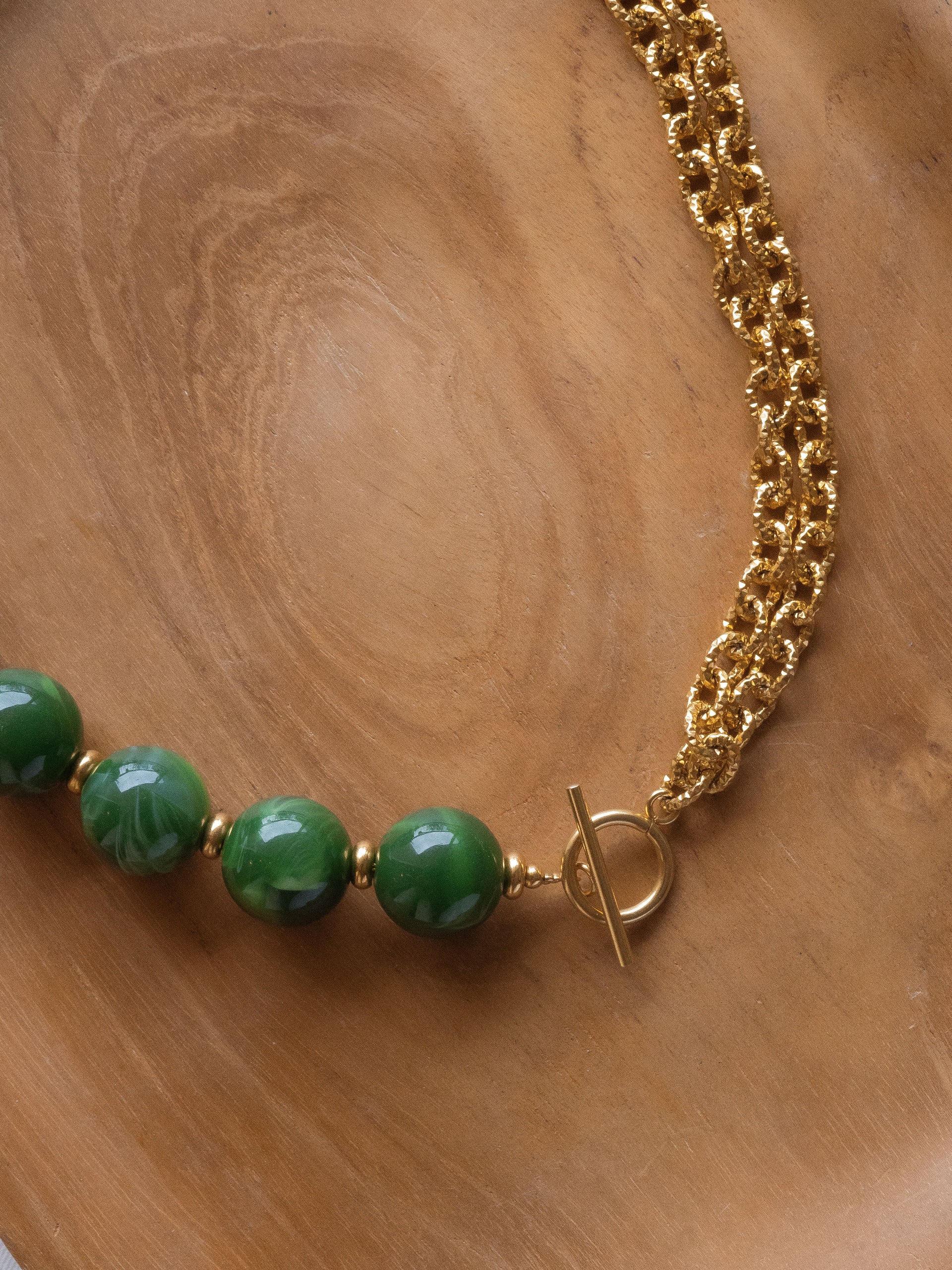 Collier Billie - Vert kaki