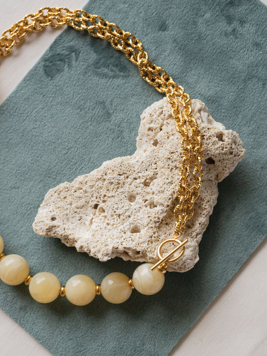 Collier Billie - Jaune beurre