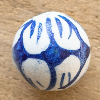 Charms Perle bleu et blanc