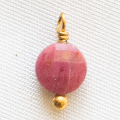 Charms Cercle facetté - Rhodochrosite