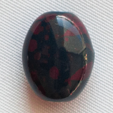Charms Ovale noir & bordeaux
