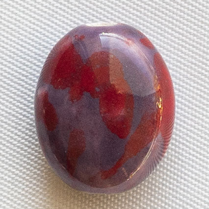 Charms Ovale bordeaux & violet