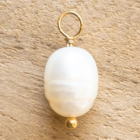 Charms Ovale bombé - Blanc