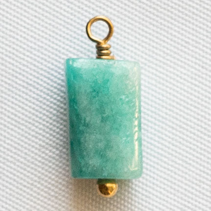 Charms Cylindre - Amazonite