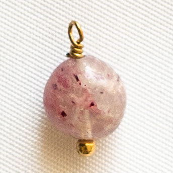 Charms Ovale - Agate rose