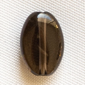 Charms Ovale lisse - Quartz fumé - Petite