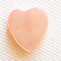 Charms Coeur rose - Coquillage