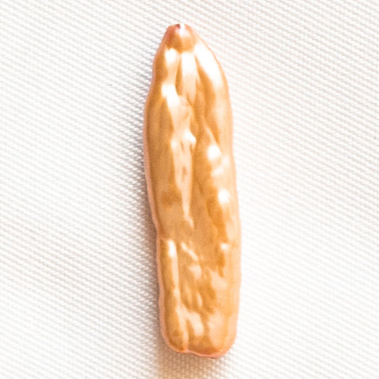 Charms Perle d'eau douce Rectangle plat - Beige