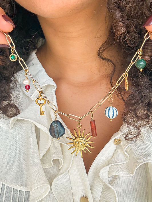 Collier Boho - Multi-pierres