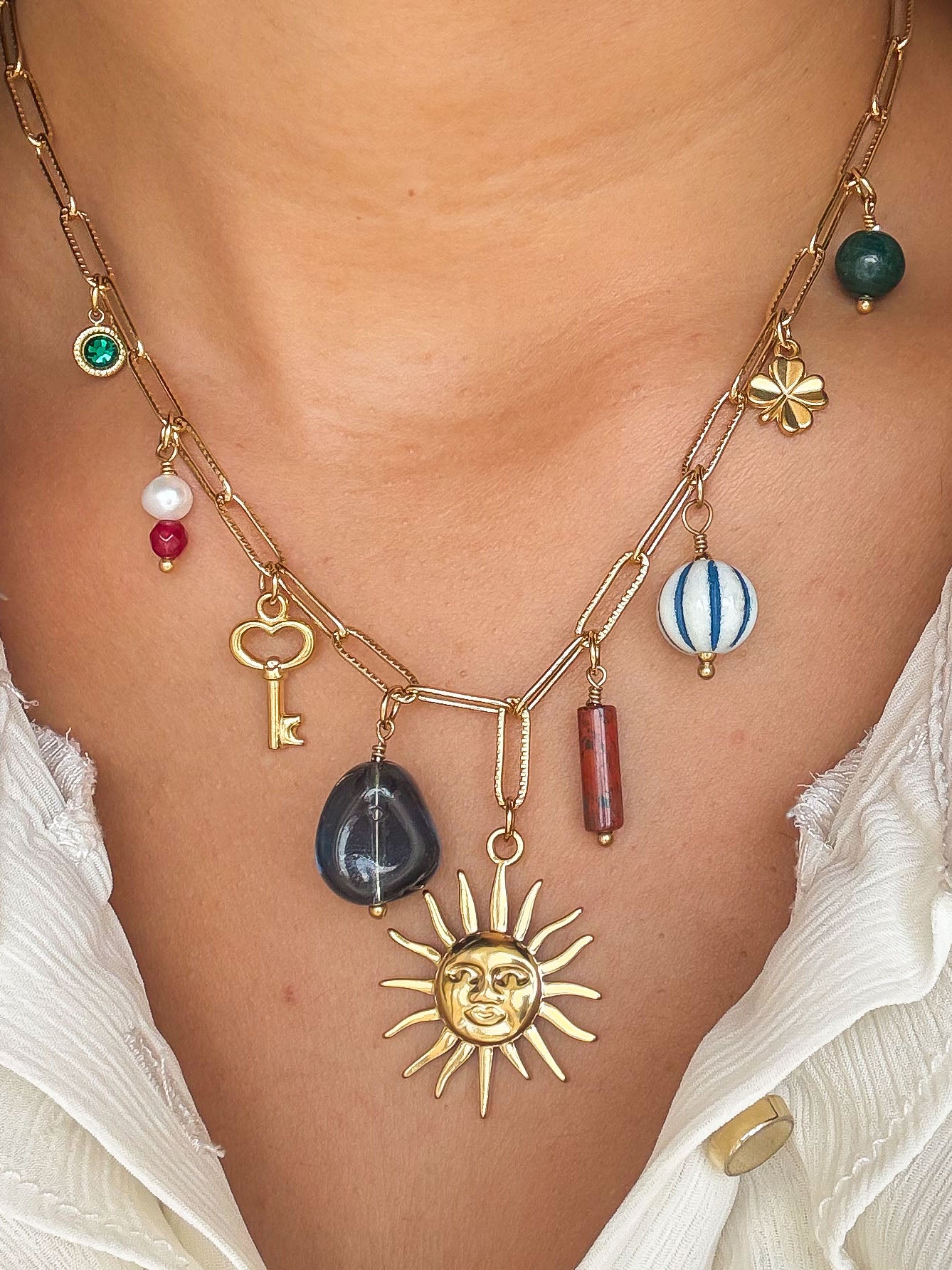 Collier Boho - Multi-pierres