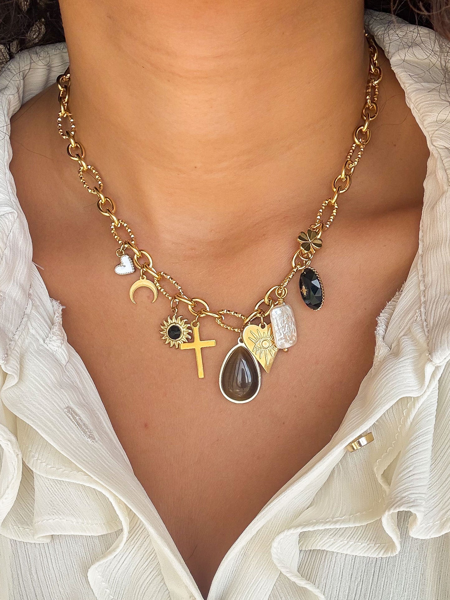 Collier Hanna - Multi-pierres