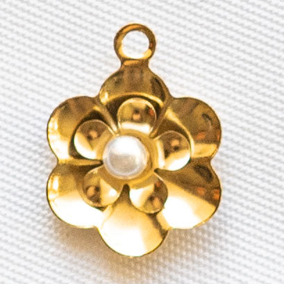 Charms Fleur avec perle