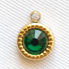 Charms Strass cercle vert