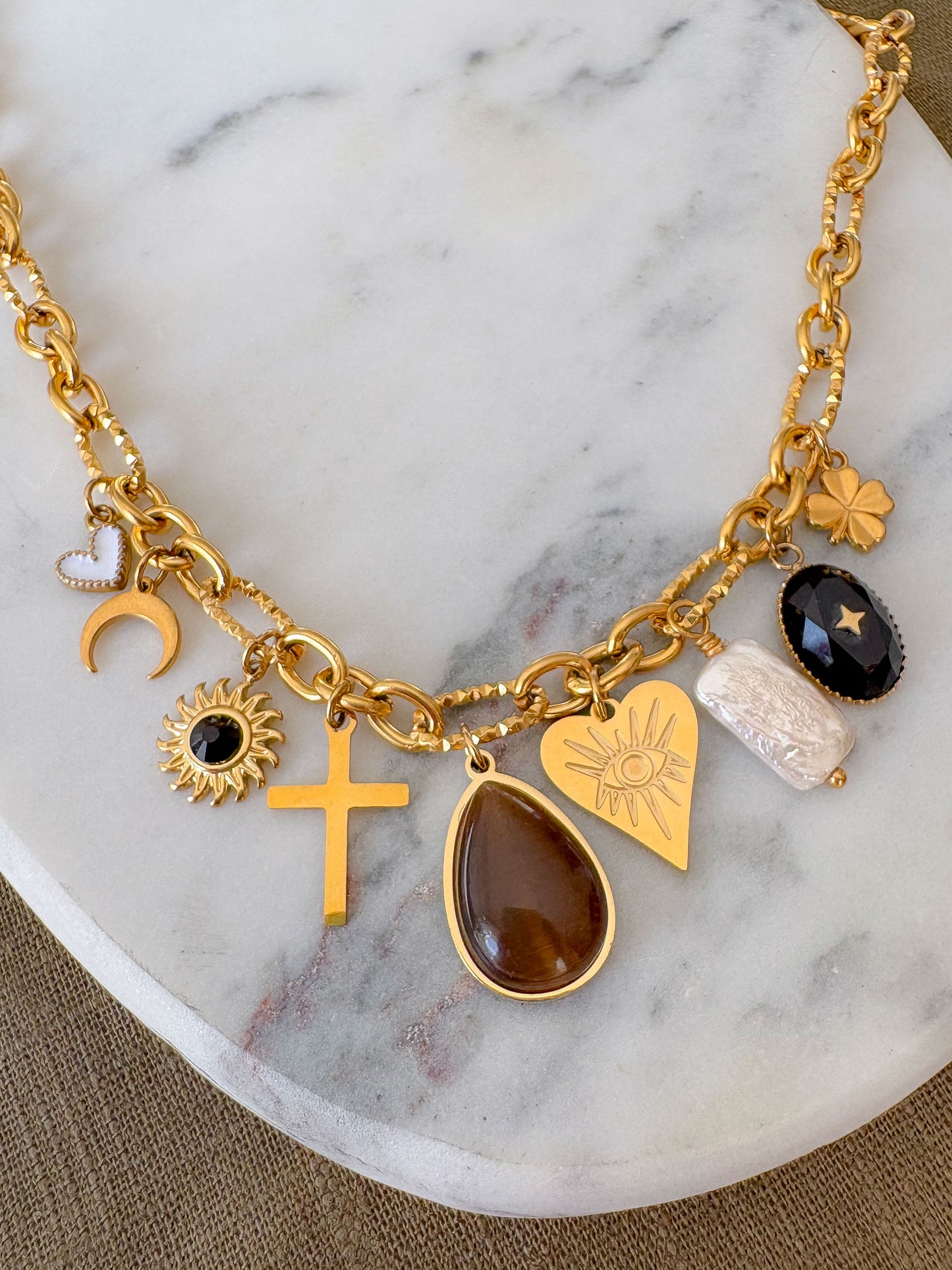Collier Hanna - Multi-pierres