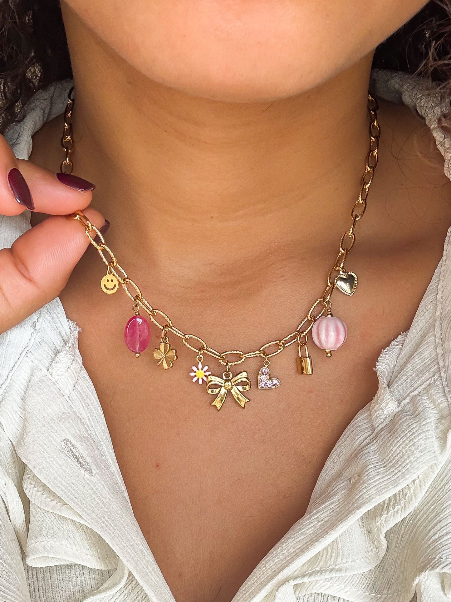 Collier charms à personnaliser
