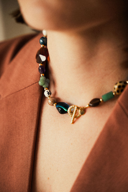 Collier Ysia - Multi-pierres