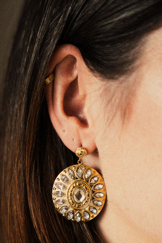 Boucles Gipsy - Blanc