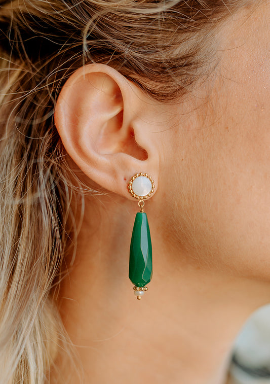 Boucles Suzon - Multi-pierres vertes