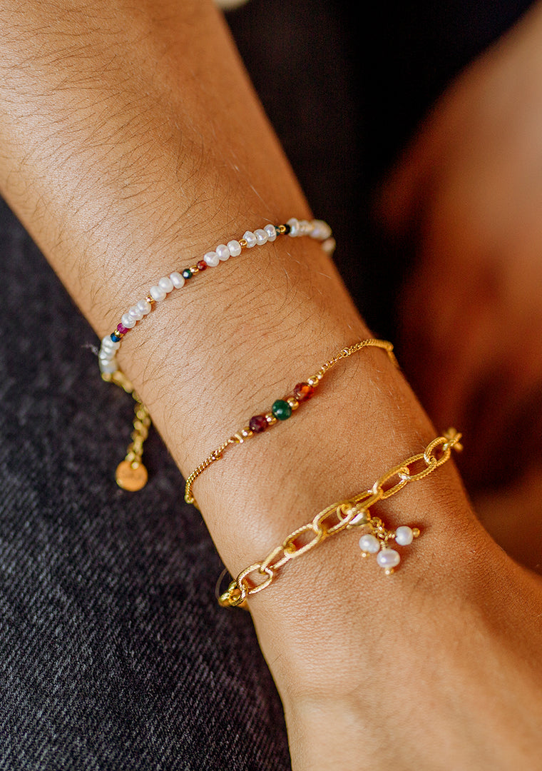 Bracelet Leïla - Multi-pierres