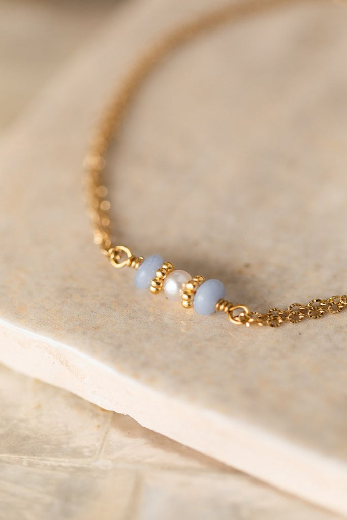 Bracelet Luana - Agates & Perle d’eau douce