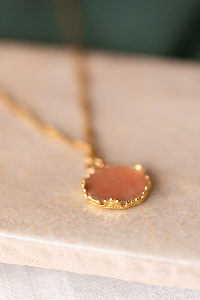 Collier Marjolaine - Pierre de soleil