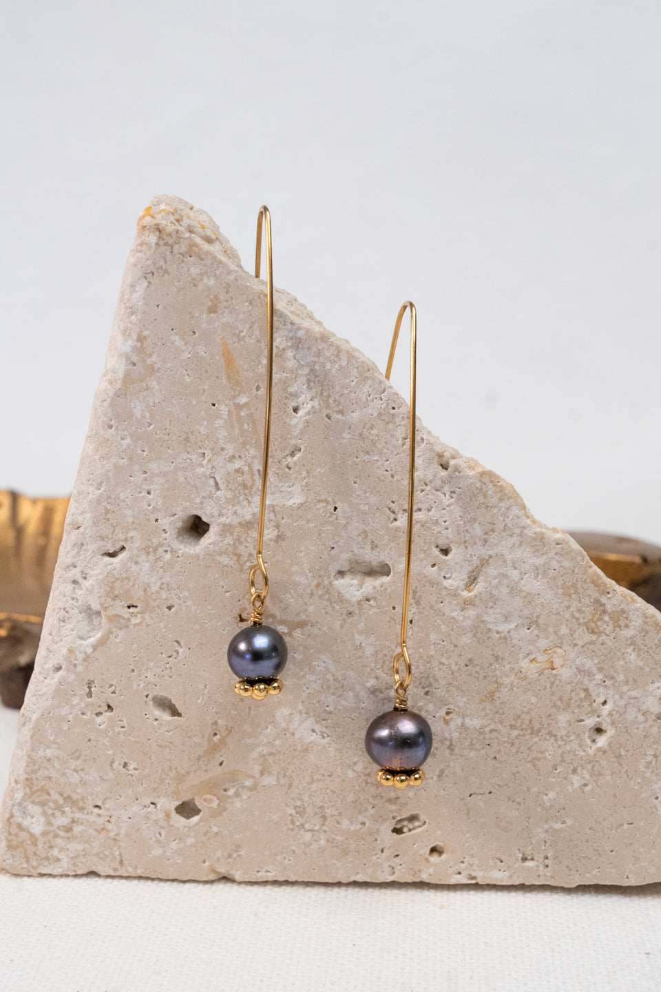 Boucles Osiris - Perle d’eau douce grise