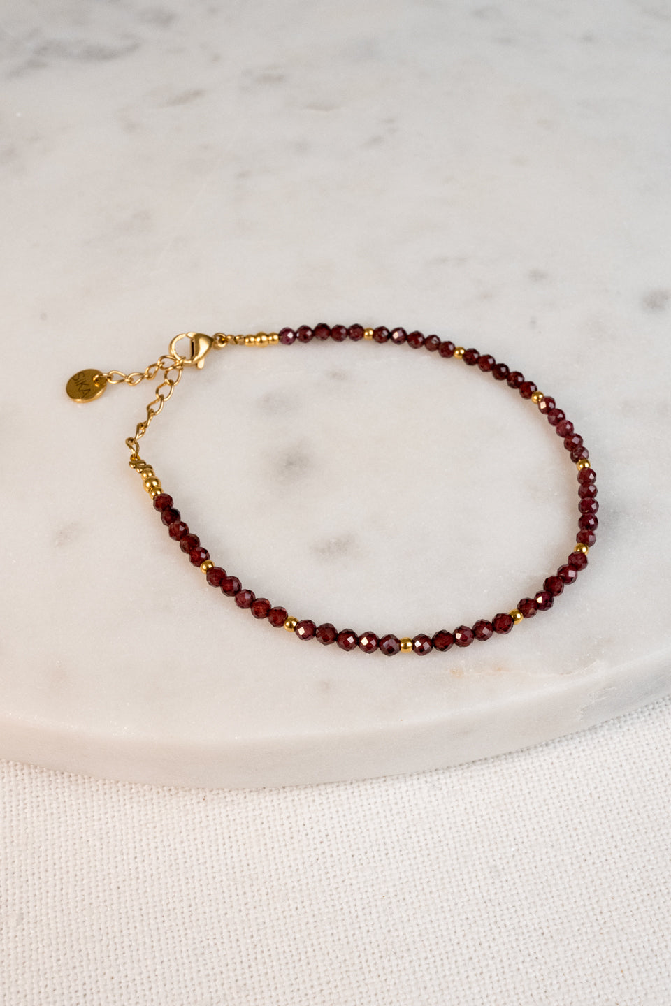 Bracelet Alya - Grenat Bordeaux