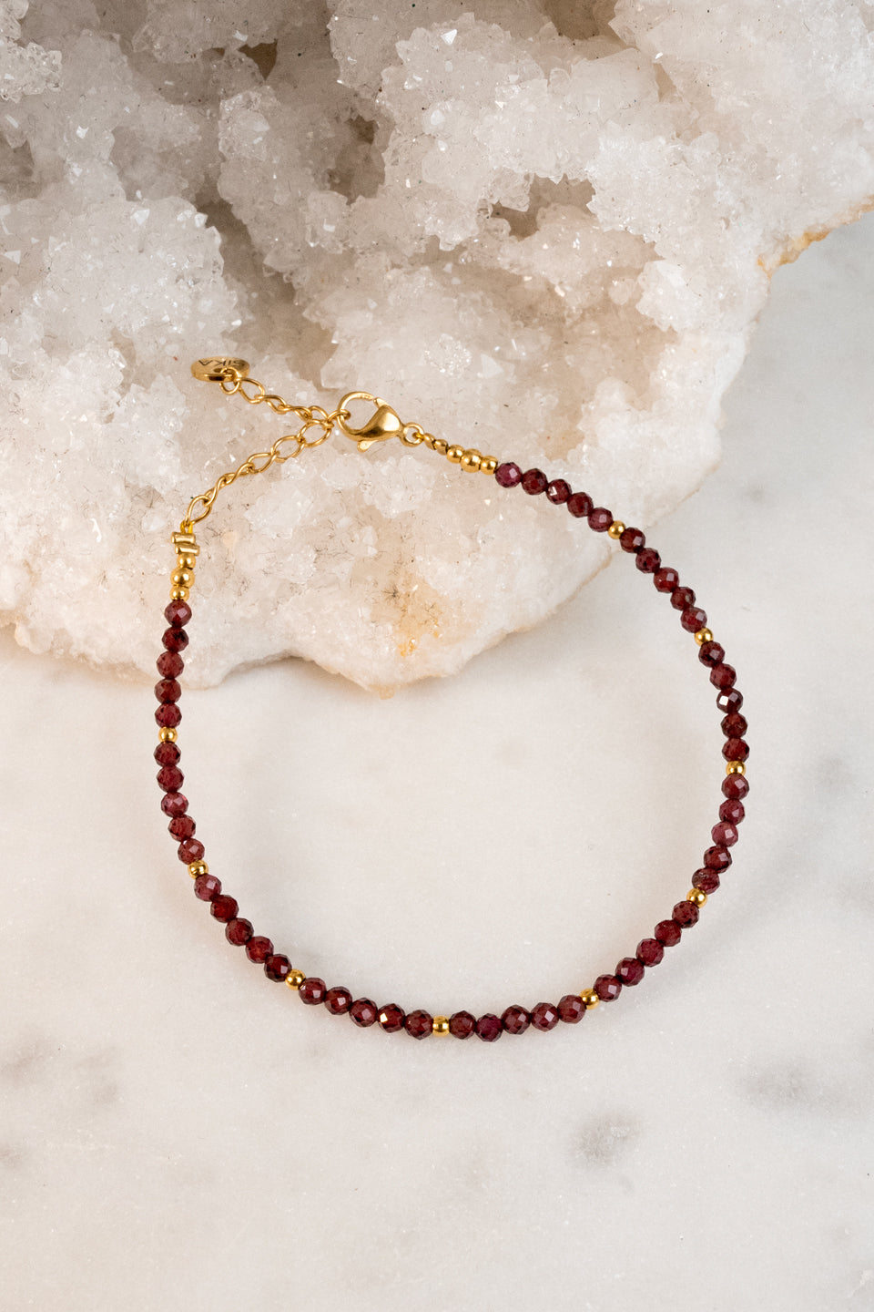 Bracelet Alya - Grenat Bordeaux