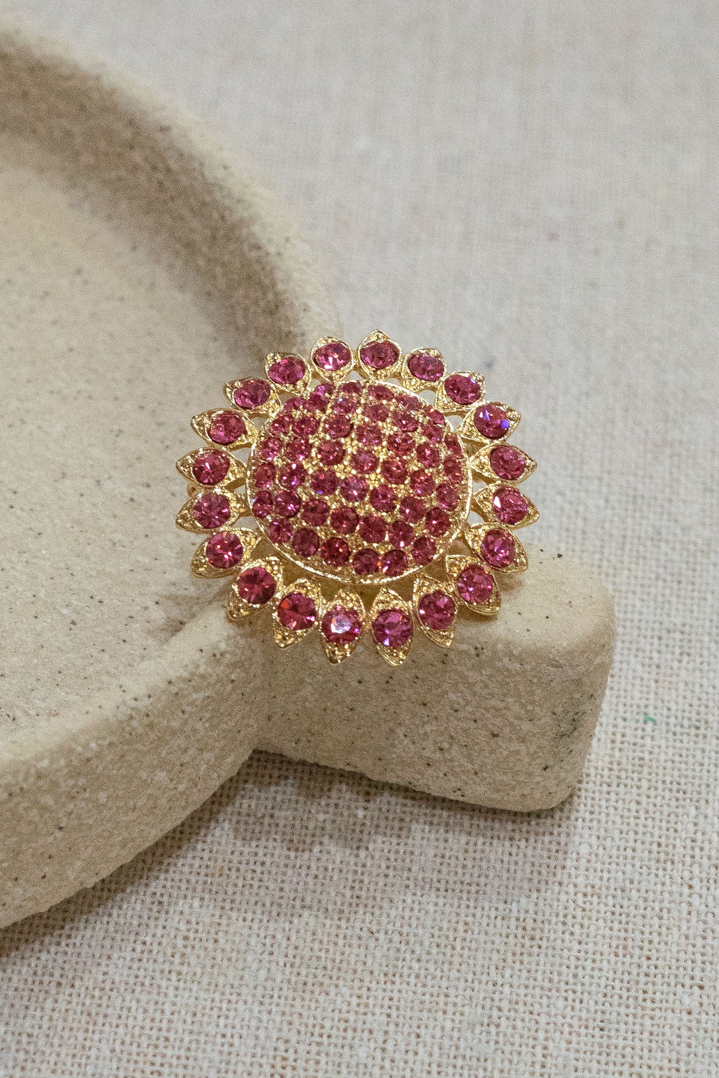 Broche Sunflower - Rose