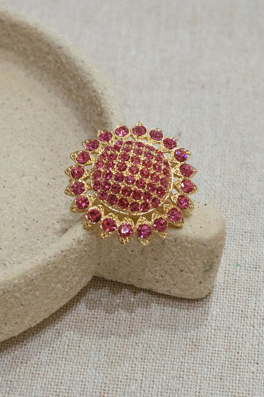 Broche Sunflower - Rose